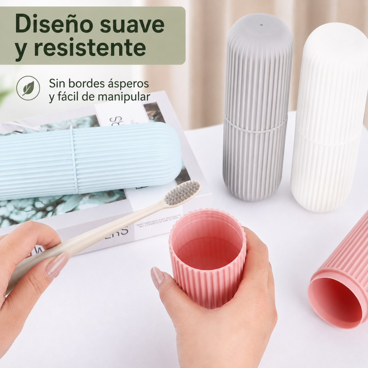 Estuche Organizador de Viaje para Cepillo y Pasta Dental