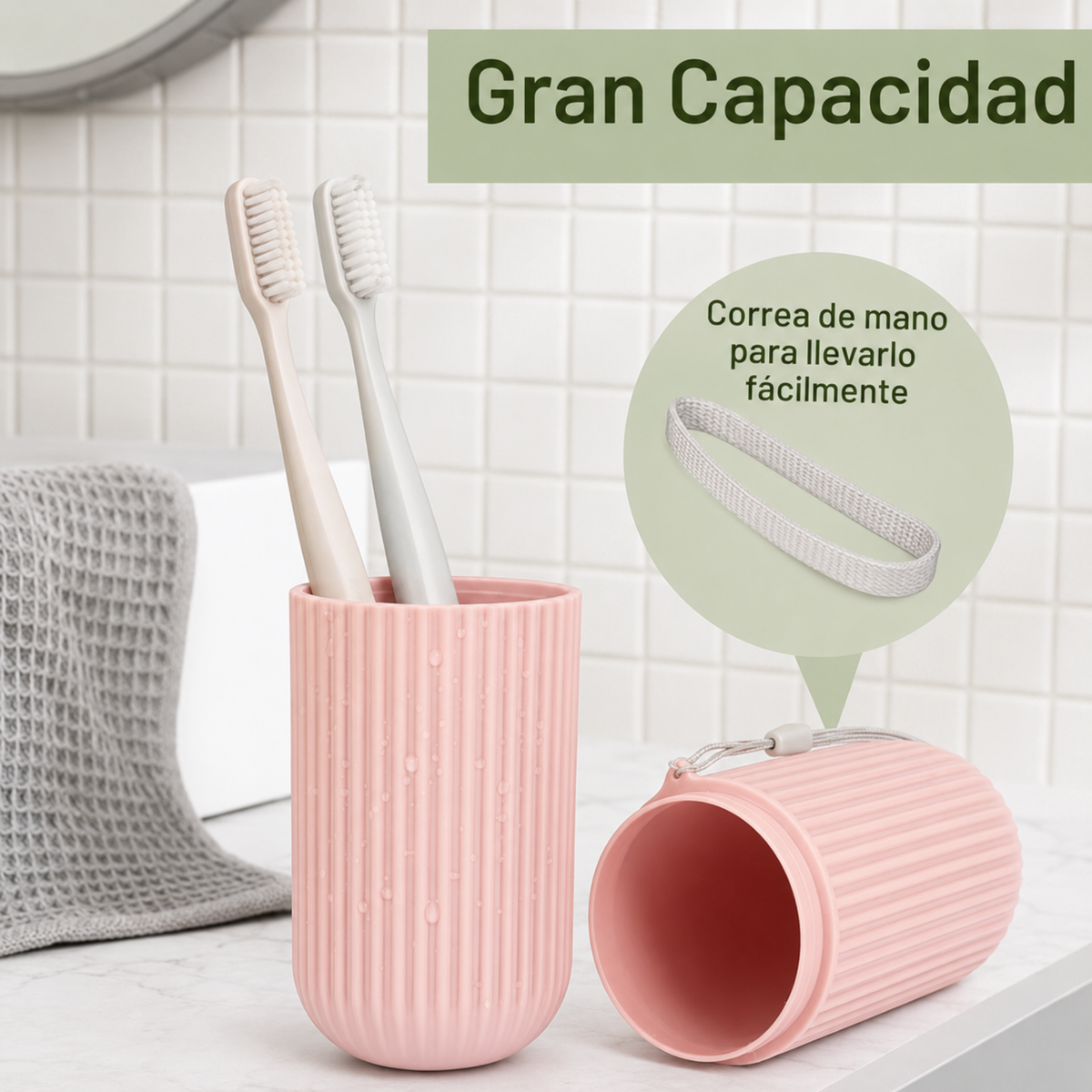 Estuche Organizador de Viaje para Cepillo y Pasta Dental
