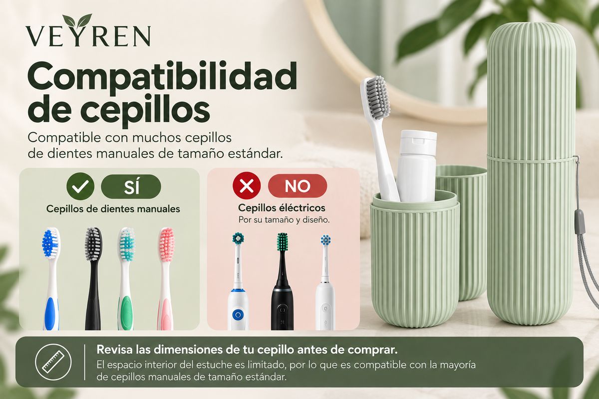 Estuche Organizador de Viaje para Cepillo y Pasta Dental