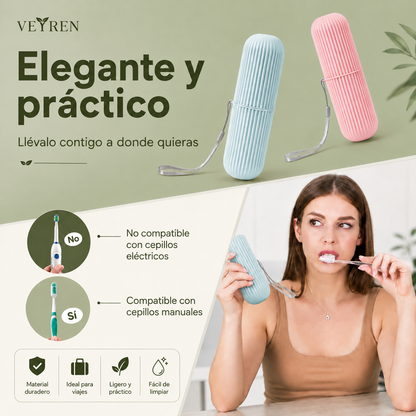 Estuche Organizador de Viaje para Cepillo y Pasta Dental